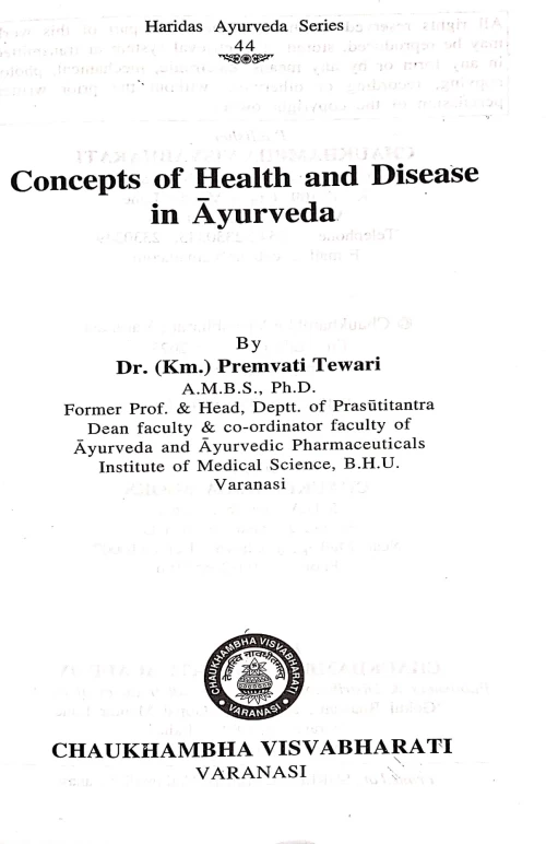 Concepts of Health and Disease in Ayurveda
